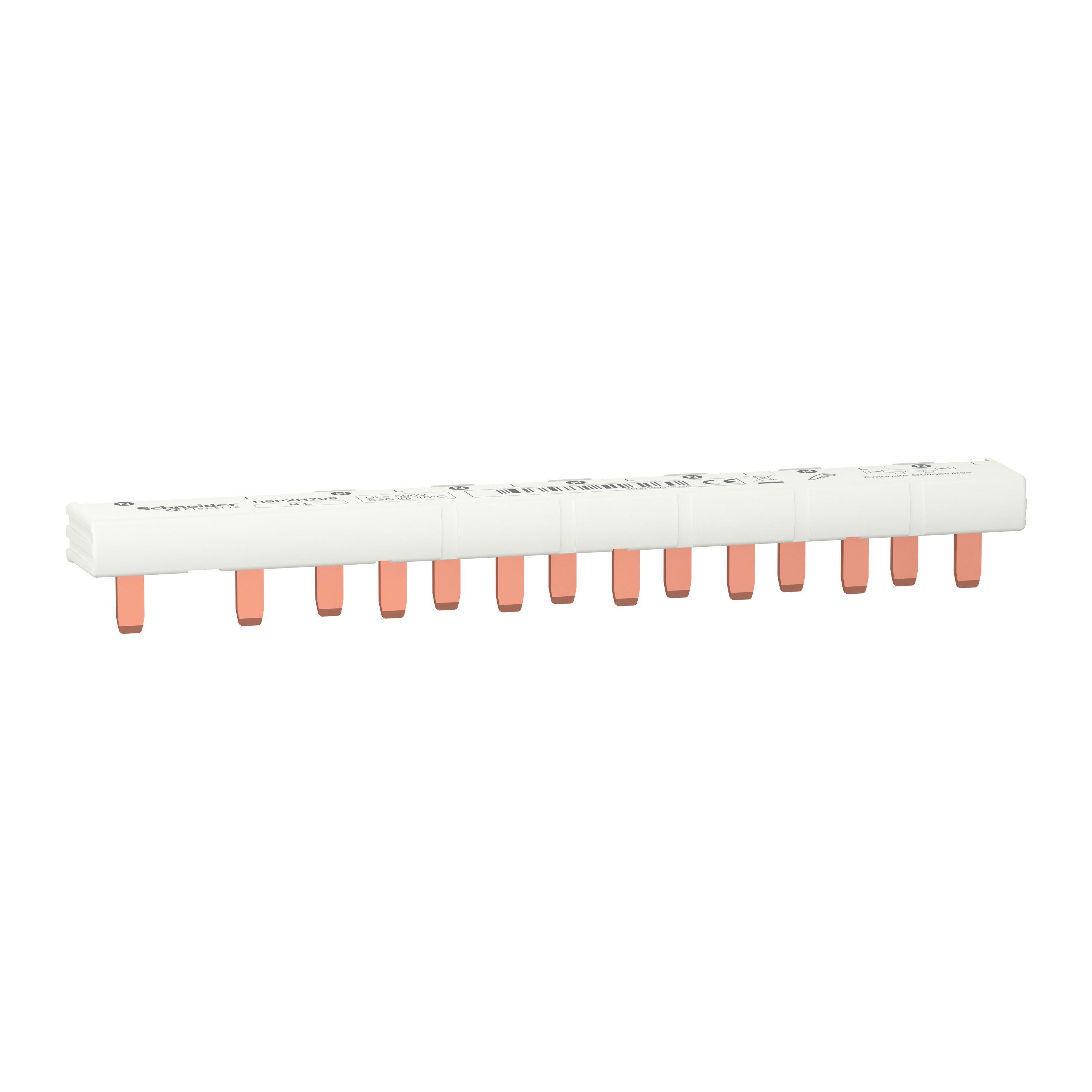 Schneider Electric - Resi9 - peigne monobloc - 1P+N - 63A - 8 modules