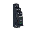 Schneider Electric - Harmony Relay RXG - relais embroc monté sur embase - test + DEL - 2OF 5A - 24VAC