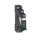 Schneider Electric - Harmony RXG - relais embroc monté sur embase - test + DEL - 1OF 10A - 24VDC
