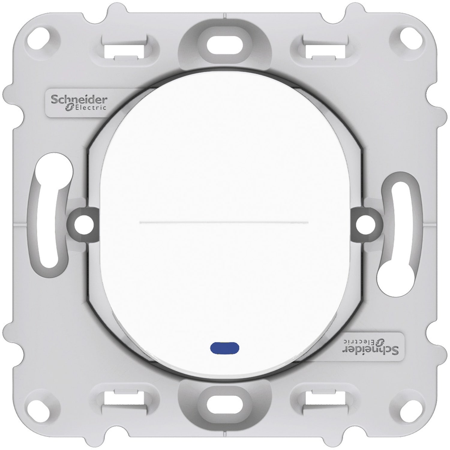 Schneider - Ovalis - Interrupteur simple à témoin lumineux 10 AX
