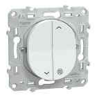 Schneider Electric - Ovalis - interrupteur 2 boutons pour volet roulant - 6AX - Antibactérien