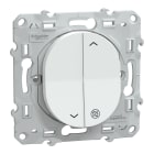 Schneider Electric - Ovalis - interrupteur 2 boutons pour volet roulant - 6AX - Antibactérien