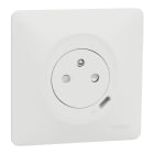 Schneider Electric - Ovalis - combi 2P+T 16A affleurante+chargeur USB-C 10,5W - connex. auto - Blanc
