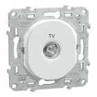 Schneider Electric - Ovalis - prise individuelle - TV simple - Blanc