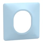 Schneider Electric - Ovalis - plaque de finition - 1 poste - bleu azurin