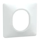 Schneider Electric - Ovalis - plaque de finition - 1 poste blanc