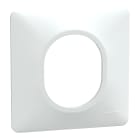 Schneider Electric - Ovalis - Plaque de finition - 1 poste Blanc