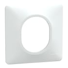 Schneider Electric - Ovalis - Plaque de finition - 1 poste Blanc