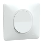 Schneider Electric - Ovalis - interrupteur va et vient - 10AX - Blanc - griffes montées - avec plaque