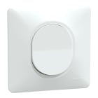 Schneider Electric - Ovalis - interrupteur va et vient - 10AX - Blanc - griffes montées - avec plaque