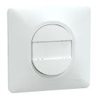 Schneider Electric - Ovalis - poussoir à fermeture porte-étiquette - 10AX - Blanc - griffes - plaque