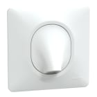 Schneider Electric - Ovalis - sortie de câble - 16A - Ø6 à 12mm - Blanc - griffes montées - plaque