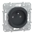 Schneider Electric - Ovalis - prise de courant à puits 2P+T 16A - bornes automatiques - Anthracite