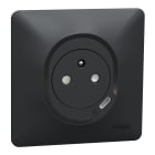Schneider Electric - Ovalis - combi 2P+T 16A affleurante+chargeur USB-C 10,5W - connex. auto - Anth