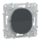 Schneider Electric - Ovalis - bouton poussoir à fermeture - 10A - Anthracite