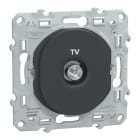 Schneider Electric - Ovalis - prise TV simple - Anthracite