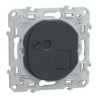 Schneider Electric - Ovalis - prise RJ45 cat.6a STP - grade 3 (multimédia +) - Anthracite