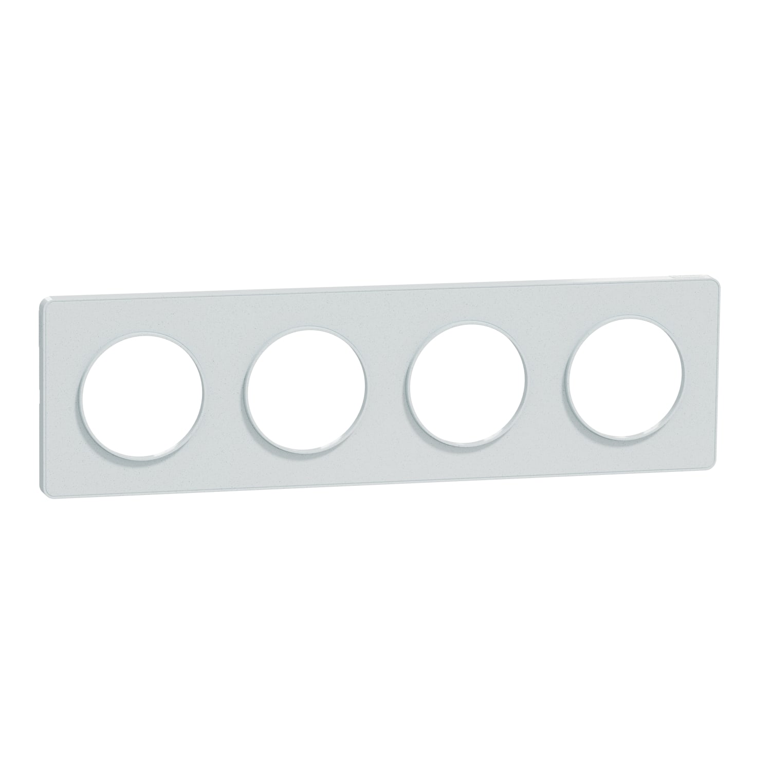 Schneider Electric - Odace 2011 Touch - plaque 4 postes H/V 71mm blanc recyclé