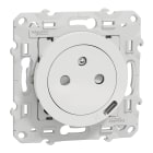 Schneider Electric - Odace 2011 - prise affleurante + USB C 10.5W - blanc