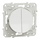 Schneider Electric - Odace 2011 - double va-et-vient - blanc - 10A