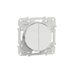 Schneider Electric - Odace - va-et-vient + va-et-vient lumineux - blanc - 10A - LED 1,5mA