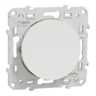 Schneider Electric - Odace - poussoir lumineux - blanc - 10A - voyant LED bleu 0,15mA