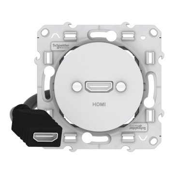 LEGRAND 078778 - Prise HDMI Type-A version 2.0, 1M, Blanc, Mosaic