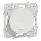 Schneider Electric - Odace - prise RJ45 cat.6 STP - grade 2TV min à grade 3TV (+ multimédia) - blanc