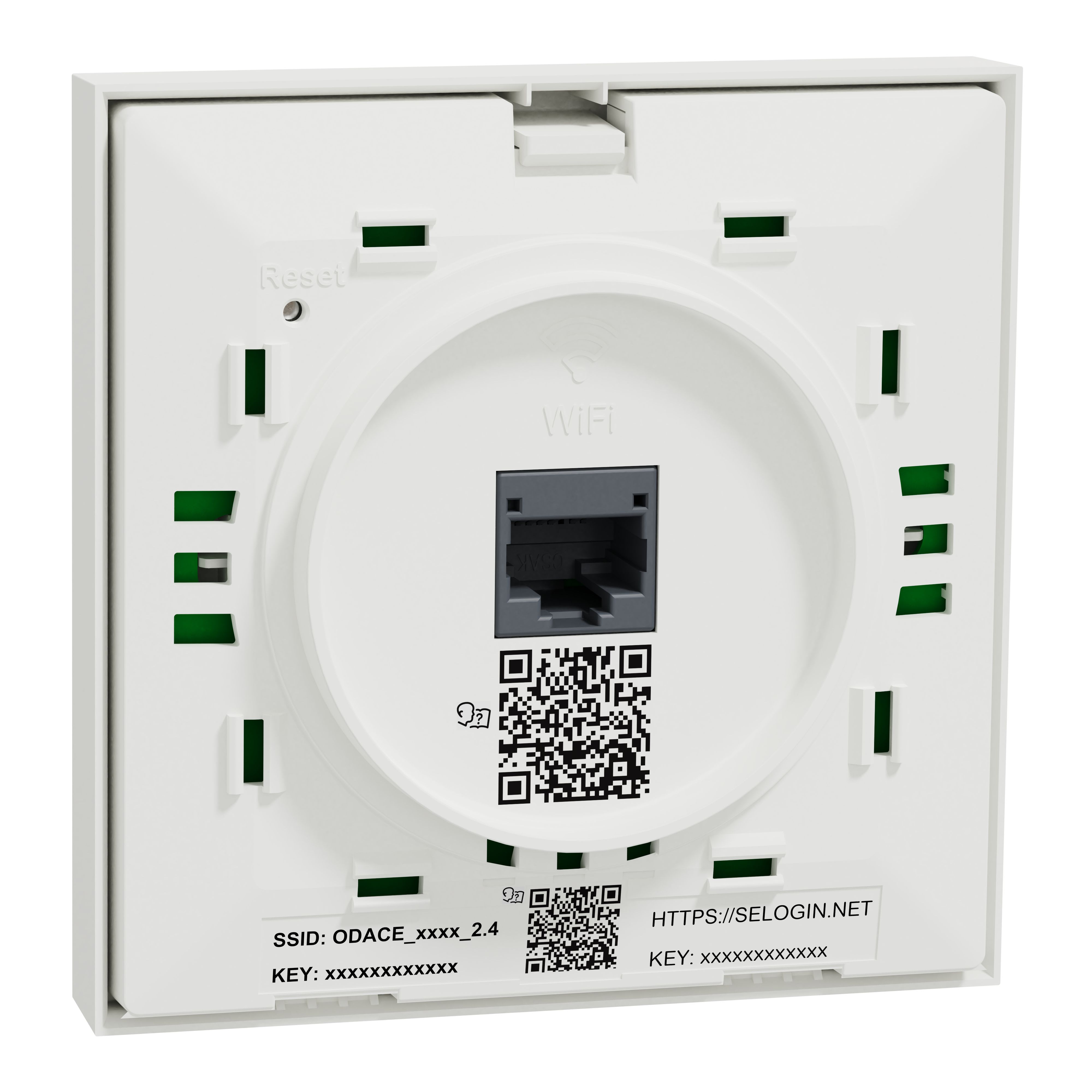 Schneider Electric - Odace Point d'accès WiFi bi-bande, WiFi 4 & WiFi 5 AC Wave 2, 1 Gb/s RJ45, Blanc