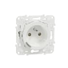 Schneider Electric - Wiser Odace - Prise 2P+T connectee - 16A - zigbee - Blanc