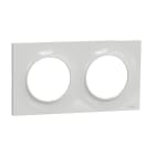 Schneider Electric - Odace 2011 Styl - plaque 2 postes H/V entraxe 71mm gris pierre