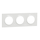 Schneider Electric - Odace 2011 Styl - plaque 3 postes H/V entraxe 71mm blanc