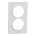Schneider Electric - Reconditionné - Odace 2011 Styl -  plaque 2 postes verticaux entraxe 57mm blanc