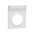 Schneider Electric - Odace 2011 Styl Pratic - plaque avec porte-étiquette 1 poste blanc