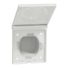 Schneider Electric - Odace 2011 Styl Pratic - plaque avec cache souple translucide 1 poste IP44 blanc