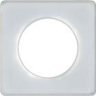 Schneider Electric - Odace Touch - plaque Translucide - blanc - 1 poste