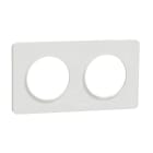 Schneider Electric - Odace Touch - plaque - blanc 2 postes horiz. ou vert. entraxe 71mm
