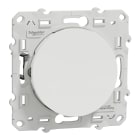 Schneider Electric - Odace - poussoir - blanc - 10A - griffes montées