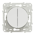 Schneider Electric - Reconditionné - Odace 2011 - double va-et-vient - blanc - rapide griffes montées
