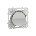 Schneider Electric - Odace - poussoir avec porte-étiquette - aluminium