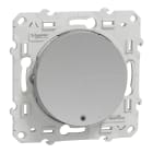 Schneider Electric - Odace 2011 - poussoir lumineux - aluminium - 10A - voyant LED bleu 0,15mA