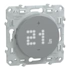 Schneider Electric - Wiser Odace - Thermostat connecté filaire - 2A - Aluminium