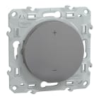Schneider Electric - Wiser Odace - Thermostat connecte filaire - 2A - Aluminium