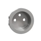 Schneider Electric - Odace alu- enjoliveur seul prise de courant 2P+T 16A