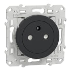 Schneider Electric - Odace 2011 - prise de courant 2P+T affleurante - anthracite - connexion rapide