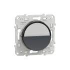 Schneider Electric - Odace 2011 - poussoir avec porte-étiquette anthracite