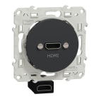 Schneider Electric - Odace 2011 - prise HDMI type A - anthr - prise/câble femelle arr