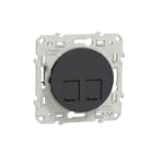 Schneider Electric - Odace - prise double RJ45 cat.6 STP - grade 2TV min à grade 3TV - anthracite