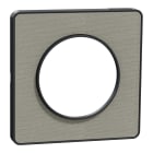 Schneider Electric - Odace Touch - plaque 1 poste Kvadrat perle avec lisere anthracite