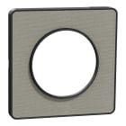 Schneider Electric - Odace Touch - plaque 1 poste Kvadrat perle avec liseré anthracite